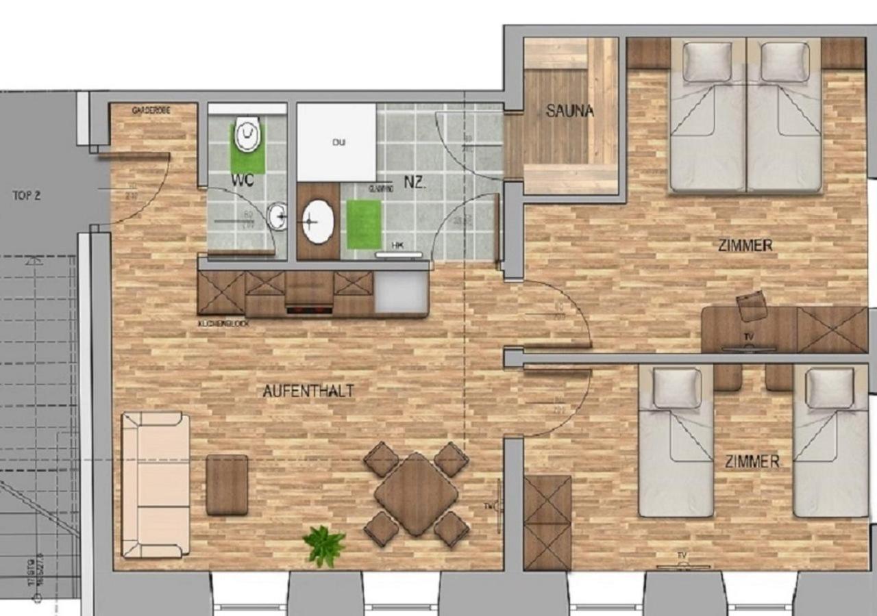 Apartmenthaus Strasswirt De Luxe Tröpolach エクステリア 写真