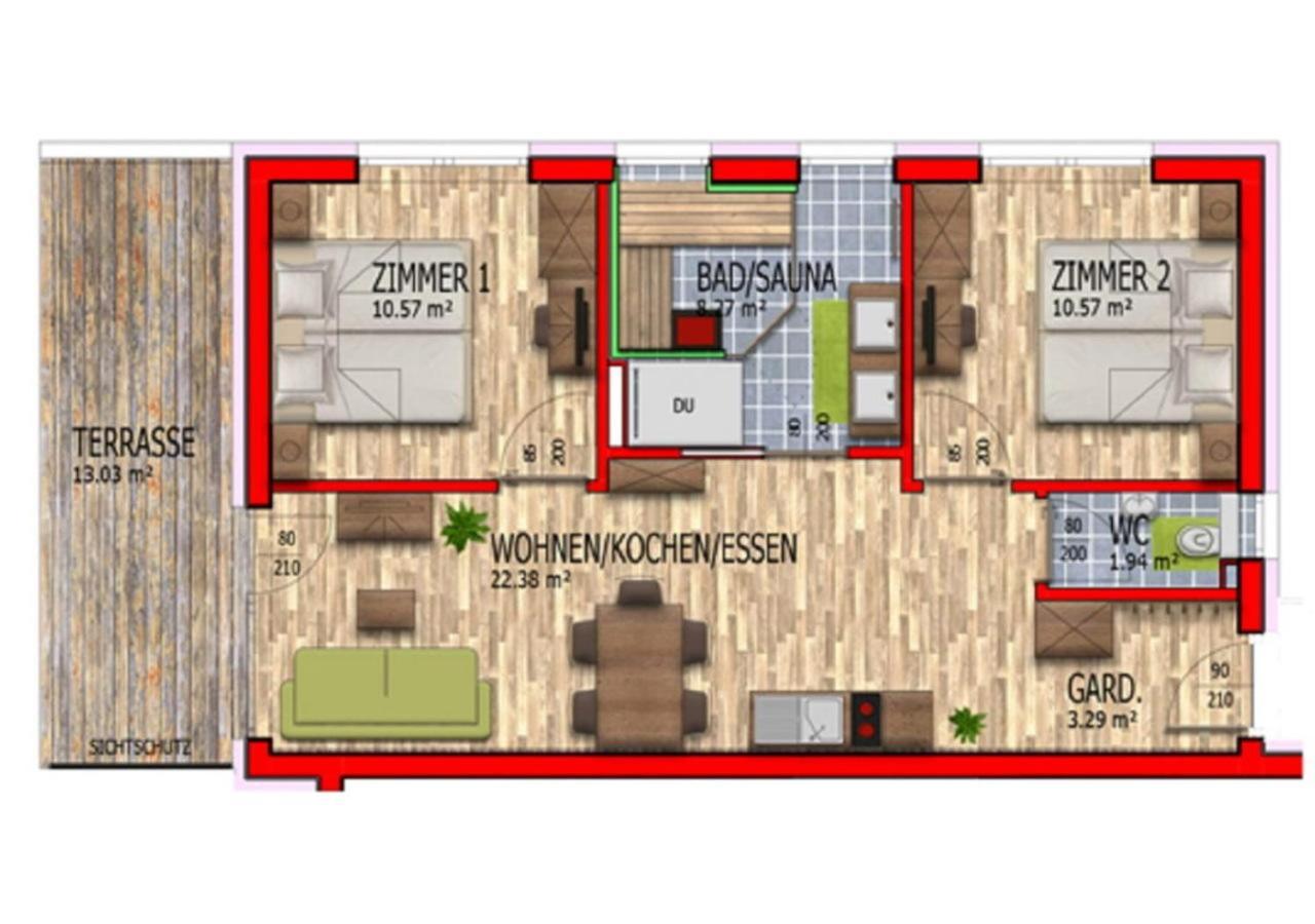 Apartmenthaus Strasswirt De Luxe Tröpolach エクステリア 写真